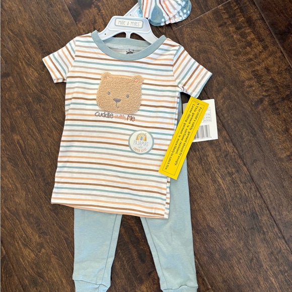Kids Pajamas - Striped Bear Design - Picture 1 of 1